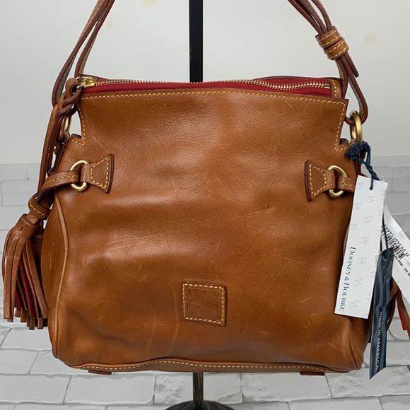 Dooney & Bourke Handbags - Dooney & Bourke Natural Mini Satchel leather handbag. Brown. New NWT